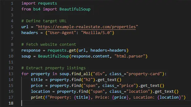 Python-Example-Extracting-Property-Data